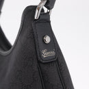 GUCCI GG Canvas Abbey Hand Bag Black Silver 268637 Auth yk21109V-14