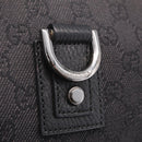 GUCCI GG Canvas Abbey Hand Bag Black Silver 268637 Auth yk21109V-16