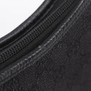 GUCCI GG Canvas Abbey Hand Bag Black Silver 268637 Auth yk21109V-24