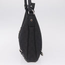 GUCCI GG Canvas Abbey Hand Bag Black Silver 268637 Auth yk21109V-4
