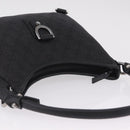 GUCCI GG Canvas Abbey Hand Bag Black Silver 268637 Auth yk21109V-6