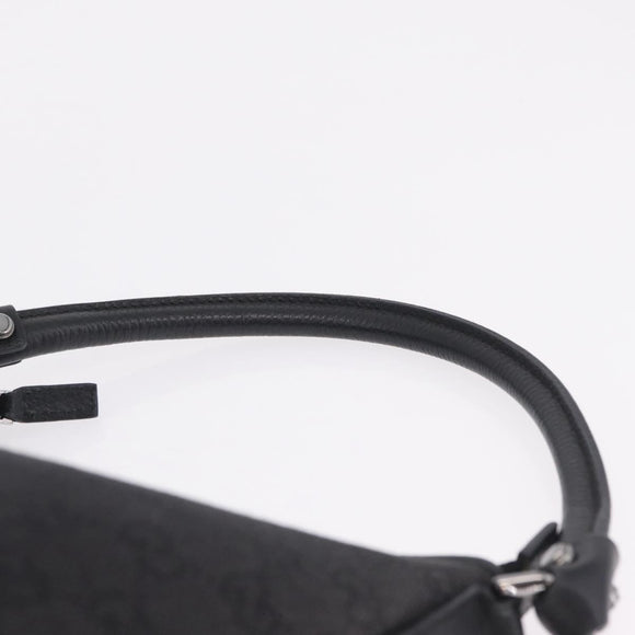 GUCCI GG Canvas Abbey Hand Bag Black Silver 268637 Auth yk21109V