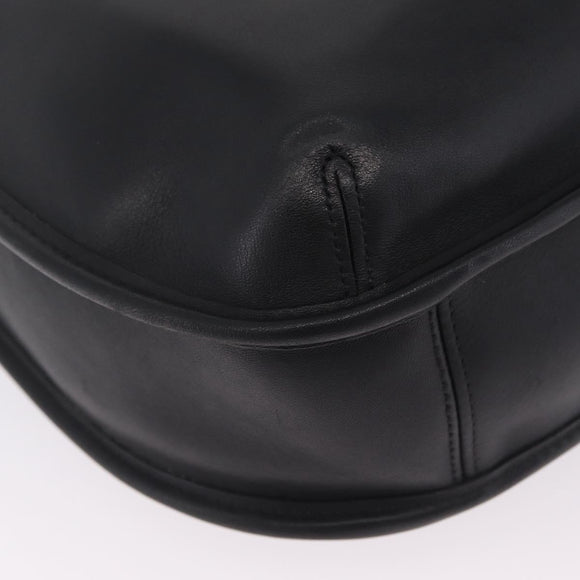 Coach Ergo Shoulder Bag Leather Black Gold Auth yk21122A