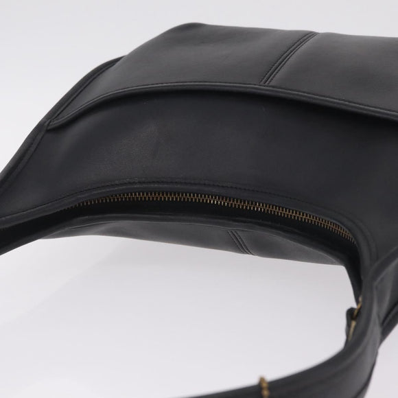 Coach Ergo Shoulder Bag Leather Black Gold Auth yk21122A