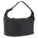 Coach Hand Bag Leather Black Gold Auth yk21124A-1