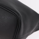 Coach Hand Bag Leather Black Gold Auth yk21124A-12