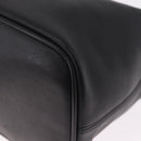 Coach Hand Bag Leather Black Gold Auth yk21124A-14