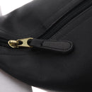 Coach Hand Bag Leather Black Gold Auth yk21124A-16