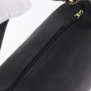 Coach Hand Bag Leather Black Gold Auth yk21124A-6