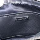Miu Miu Matelasse Bijoux Shoulder Bag Leather 2way Black Silver Auth yk21143SAM-18