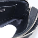 Miu Miu Matelasse Bijoux Shoulder Bag Leather 2way Black Silver Auth yk21143SAM-20
