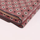 Miu Miu Wallet Leather Pink Gold Auth yk21144M-10
