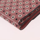Miu Miu Wallet Leather Pink Gold Auth yk21144M-11