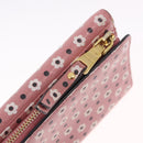 Miu Miu Wallet Leather Pink Gold Auth yk21144M-12