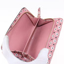 Miu Miu Wallet Leather Pink Gold Auth yk21144M-22