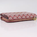 Miu Miu Wallet Leather Pink Gold Auth yk21144M-6