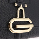 GUCCI Long Wallet Leather Black Gold 131847 Auth yk21145V-12