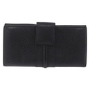 GUCCI Long Wallet Leather Black Gold 131847 Auth yk21145V-3
