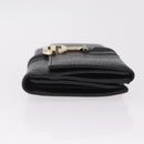 GUCCI Long Wallet Leather Black Gold 131847 Auth yk21145V-4