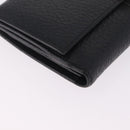 GUCCI Long Wallet Leather Black Gold 131847 Auth yk21145V-8