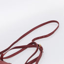 Miu Miu Tote Bag Leather 2way Red Gold Auth yk21146V-10