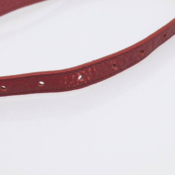 Miu Miu Tote Bag Leather 2way Red Gold Auth yk21146V