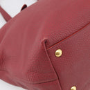 Miu Miu Tote Bag Leather 2way Red Gold Auth yk21146V-14
