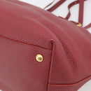 Miu Miu Tote Bag Leather 2way Red Gold Auth yk21146V-15