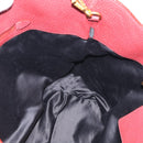 Miu Miu Tote Bag Leather 2way Red Gold Auth yk21146V-21