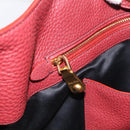 Miu Miu Tote Bag Leather 2way Red Gold Auth yk21146V-23