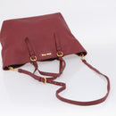 Miu Miu Tote Bag Leather 2way Red Gold Auth yk21146V-9