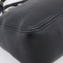 PRADA Hand Bag Leather 2way Black Gold Auth yk21147V-14
