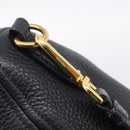 PRADA Hand Bag Leather 2way Black Gold Auth yk21147V-19