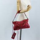 Balenciaga The First Hand Bag Leather 2way Red 103208 Auth yk21151M-29