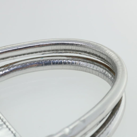 LOUIS VUITTON Monogram Miroir Sac Plat Hand Bag Silver M40269 LV Auth yk5783