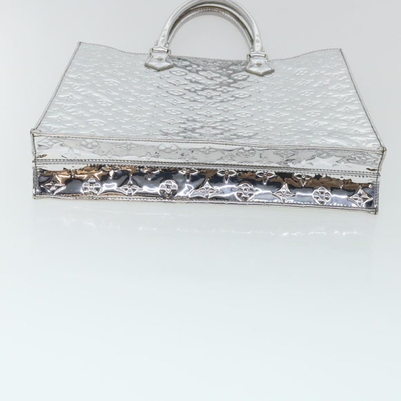 LOUIS VUITTON Monogram Miroir Sac Plat Hand Bag Silver M40269 LV Auth yk5783