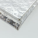 LOUIS VUITTON Monogram Miroir Sac Plat Hand Bag Silver M40269 LV Auth yk5783-14