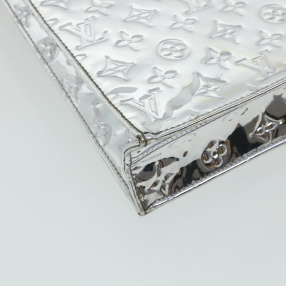 LOUIS VUITTON Monogram Miroir Sac Plat Hand Bag Silver M40269 LV Auth yk5783