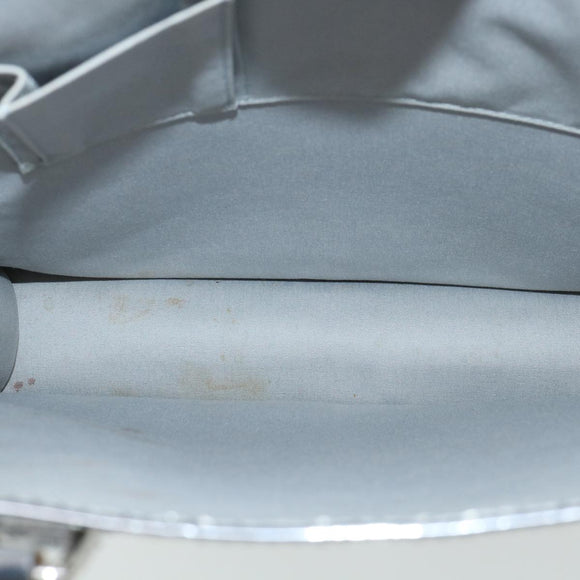 LOUIS VUITTON Monogram Miroir Sac Plat Hand Bag Silver M40269 LV Auth yk5783