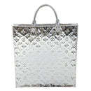 LOUIS VUITTON Monogram Miroir Sac Plat Hand Bag Silver M40269 LV Auth yk5783-2