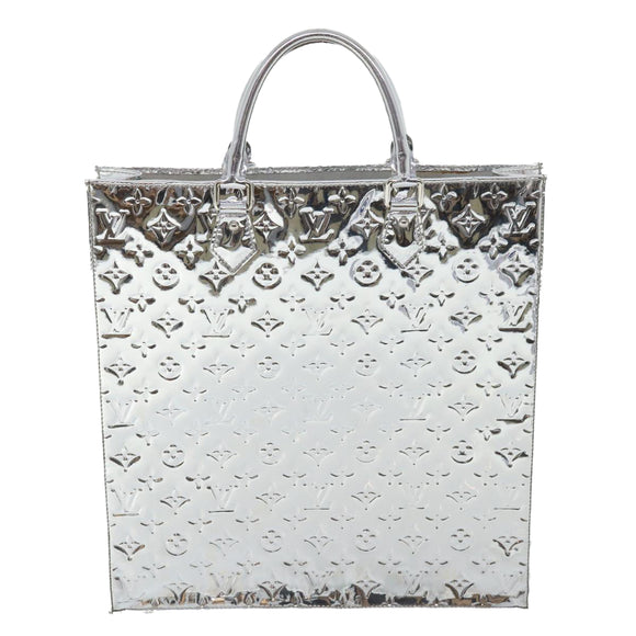 LOUIS VUITTON Monogram Miroir Sac Plat Hand Bag Silver M40269 LV Auth yk5783