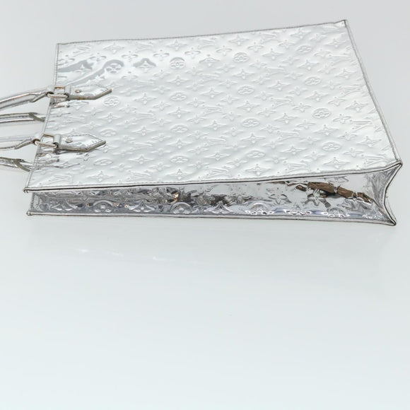 LOUIS VUITTON Monogram Miroir Sac Plat Hand Bag Silver M40269 LV Auth yk5783