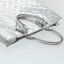 LOUIS VUITTON Monogram Miroir Sac Plat Hand Bag Silver M40269 LV Auth yk5783-7