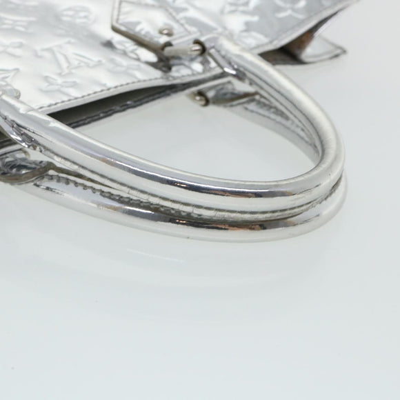 LOUIS VUITTON Monogram Miroir Sac Plat Hand Bag Silver M40269 LV Auth yk5783