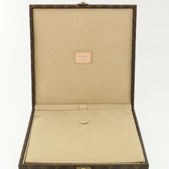LOUIS VUITTON Monogram Jewelry Box LV Auth yk5857SA