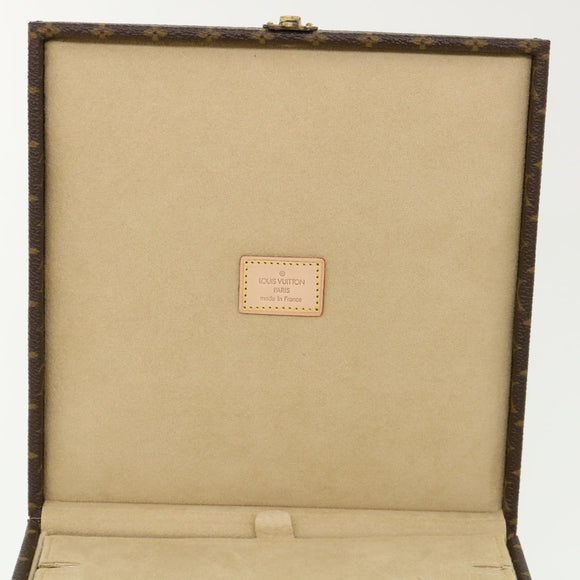 LOUIS VUITTON Monogram Jewelry Box LV Auth yk5857SA