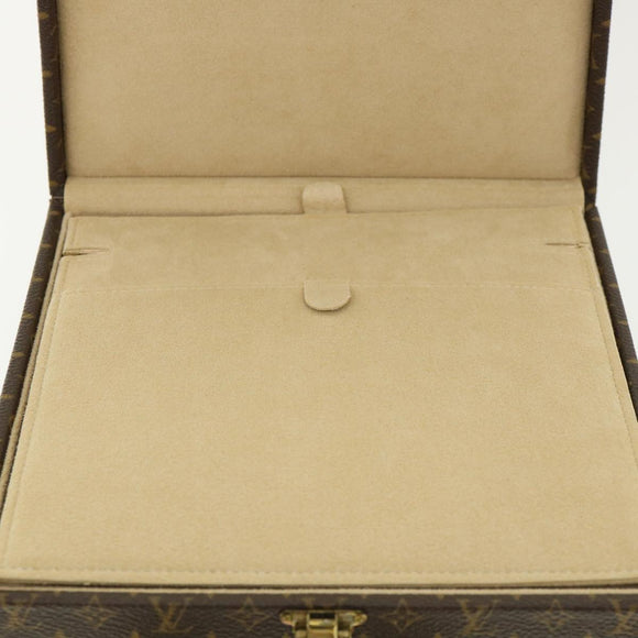 LOUIS VUITTON Monogram Jewelry Box LV Auth yk5857SA