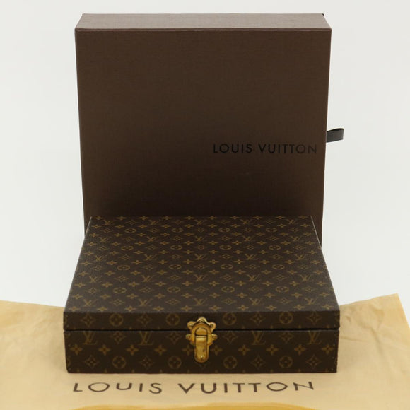 LOUIS VUITTON Monogram Jewelry Box LV Auth yk5857SA