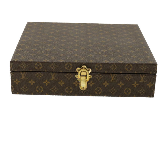 LOUIS VUITTON Monogram Jewelry Box LV Auth yk5857SA