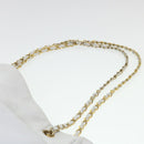 CHANEL Chain Shoulder Bag Lamb Skin White CC Auth yk6254-15